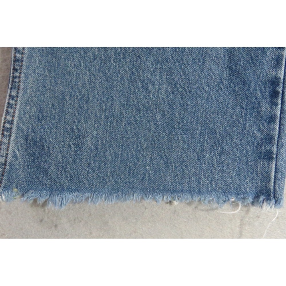 VTG Y2K Levis 527 Low Boot Cut Jeans Men 36x34 Blue Denim Distressed Faded Pants - Picture 7 of 13